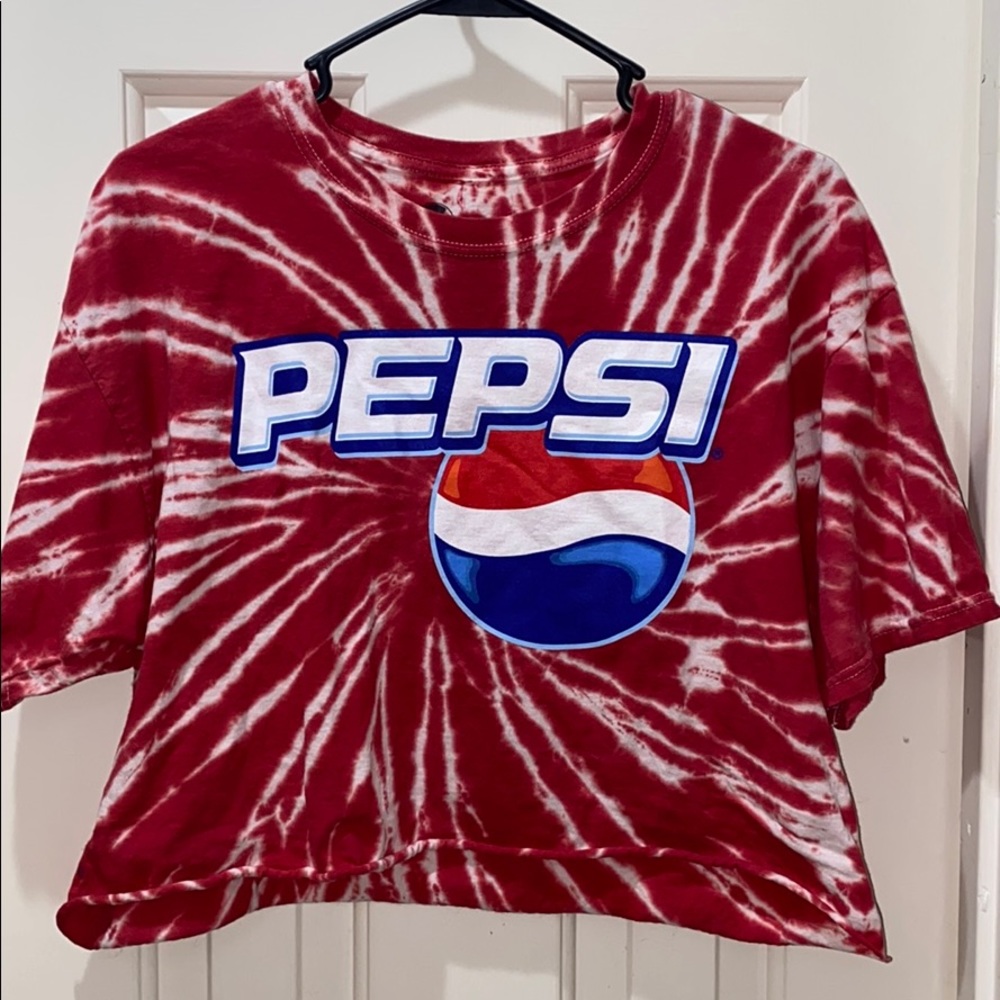 Tie-Dye Pepsi crop top
